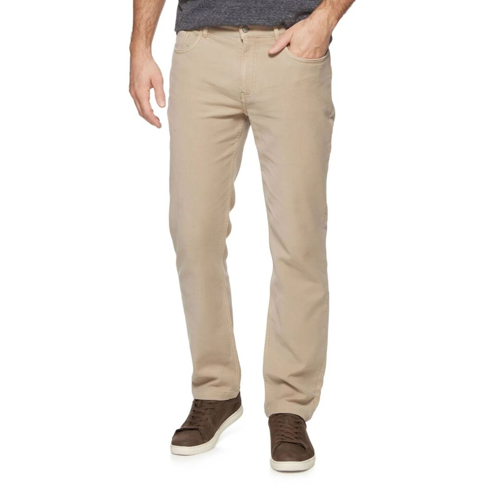 Flags & Anthem Men’s Holden 5 Pocket Garment Dye Pants size 36/32 NWT Khaki